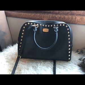 Michael Kors studded black purse